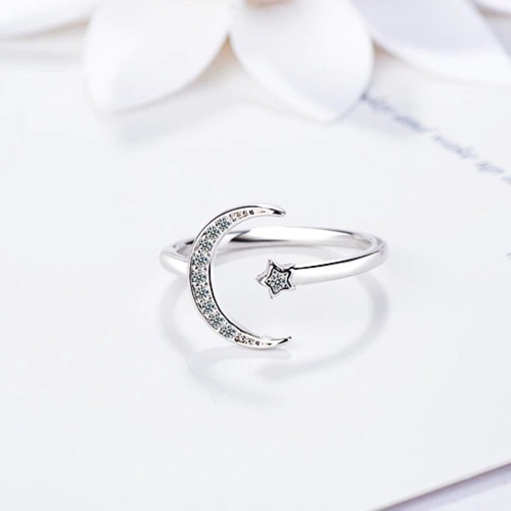 "925 Sterling Silver Simple Zircon  Rings, F227_11